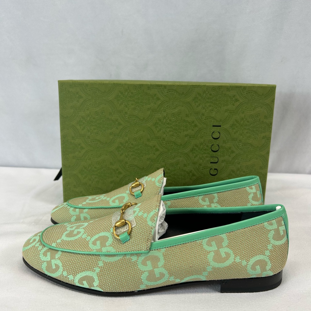 Gucci - Jordaan Jumbo Gg Canvas Loafers